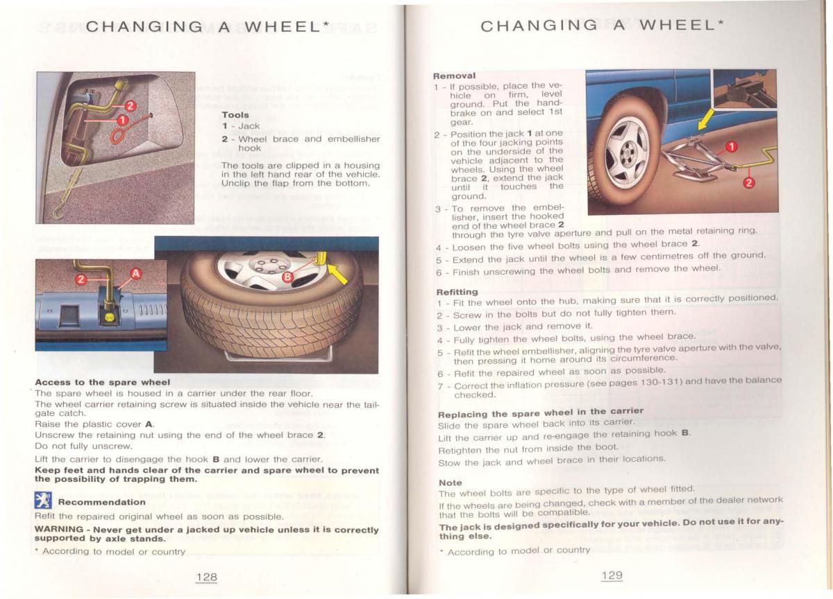 Peugeot 806 owners manual / page 74