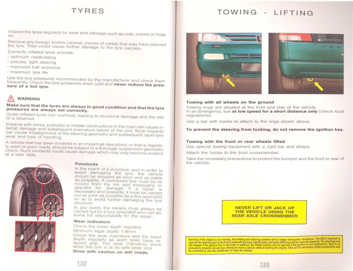 Peugeot 806 owners manual / page 76