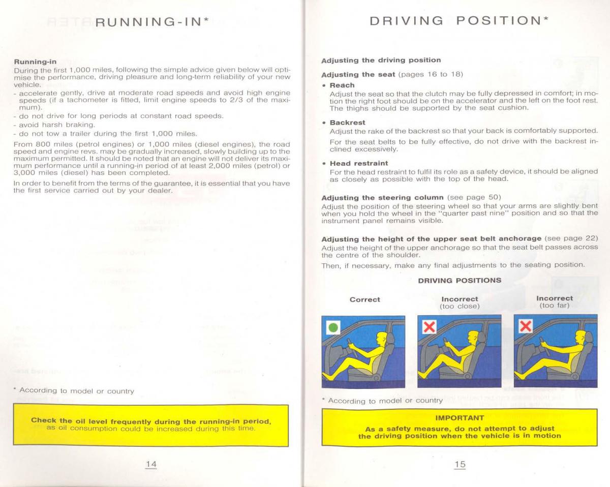 Peugeot 806 owners manual / page 18