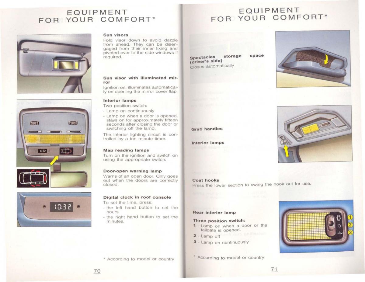 Peugeot 806 owners manual / page 46