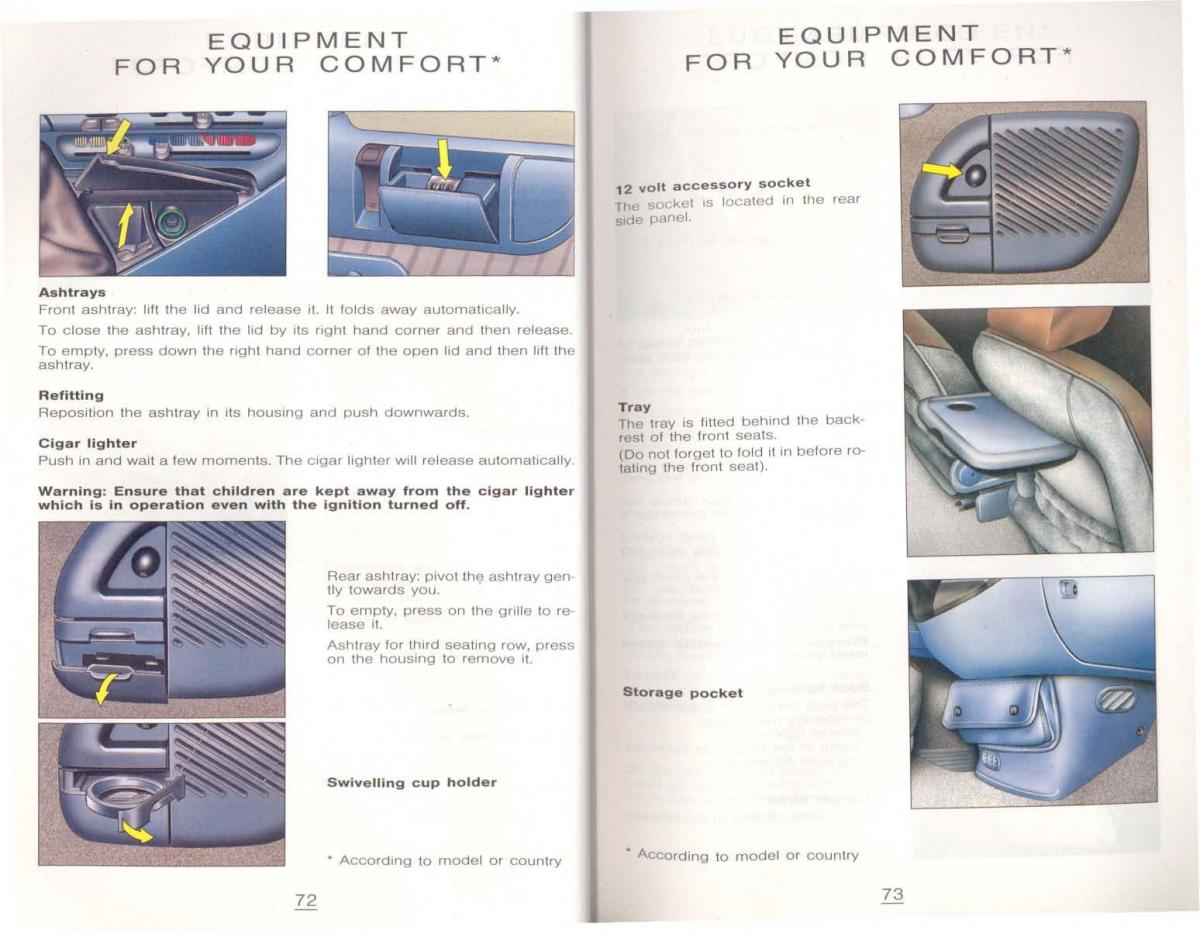 Peugeot 806 owners manual / page 47