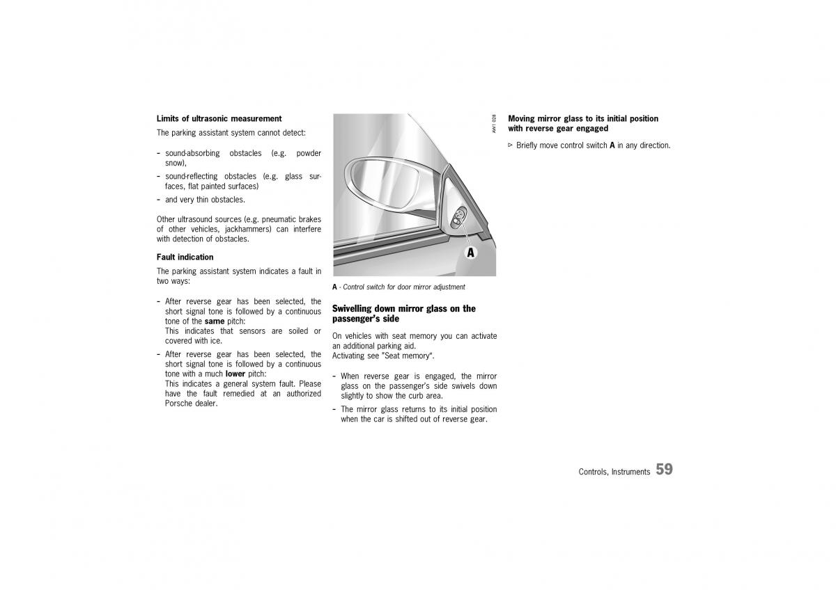 Porsche Boxster 986 owners manual / page 57