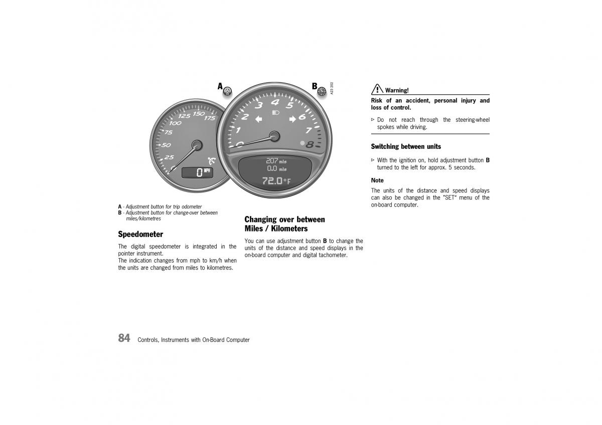 Porsche Boxster 986 owners manual / page 82