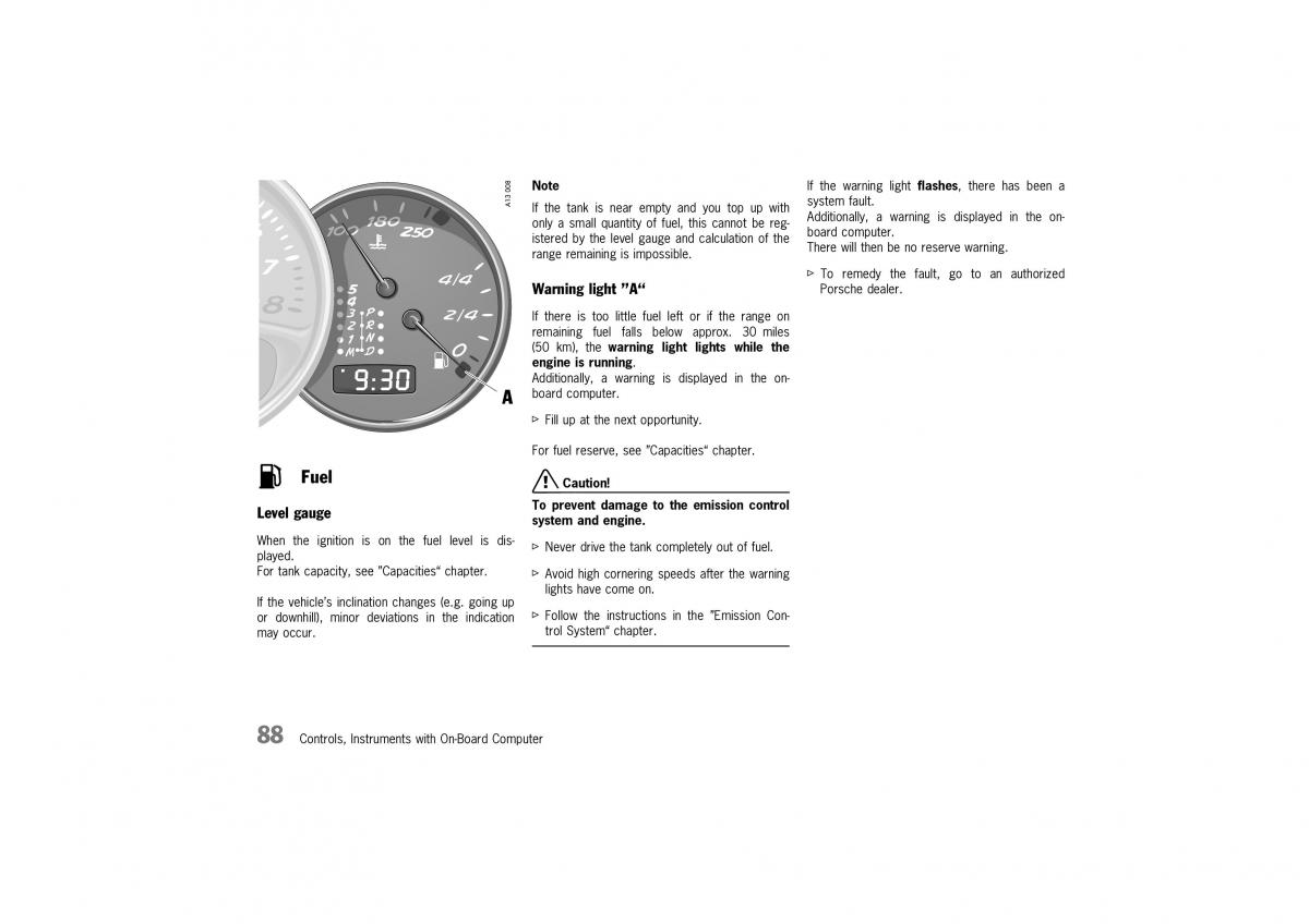 Porsche Boxster 986 owners manual / page 86