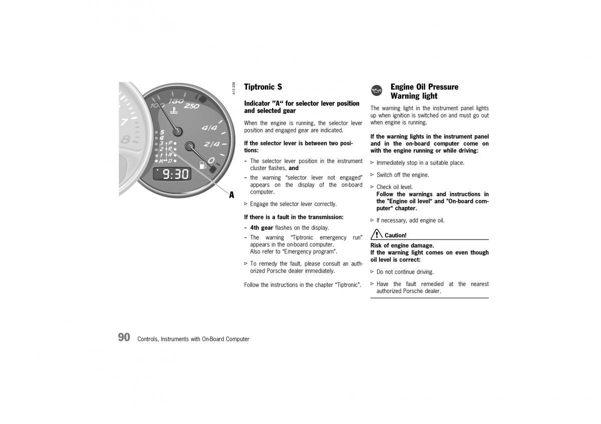 Porsche Boxster 986 owners manual / page 88