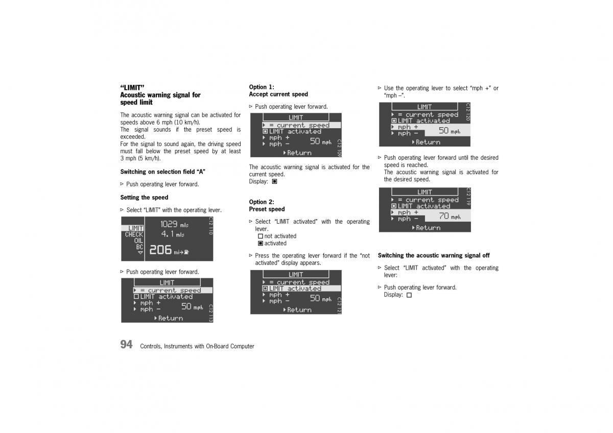 Porsche Boxster 986 owners manual / page 92