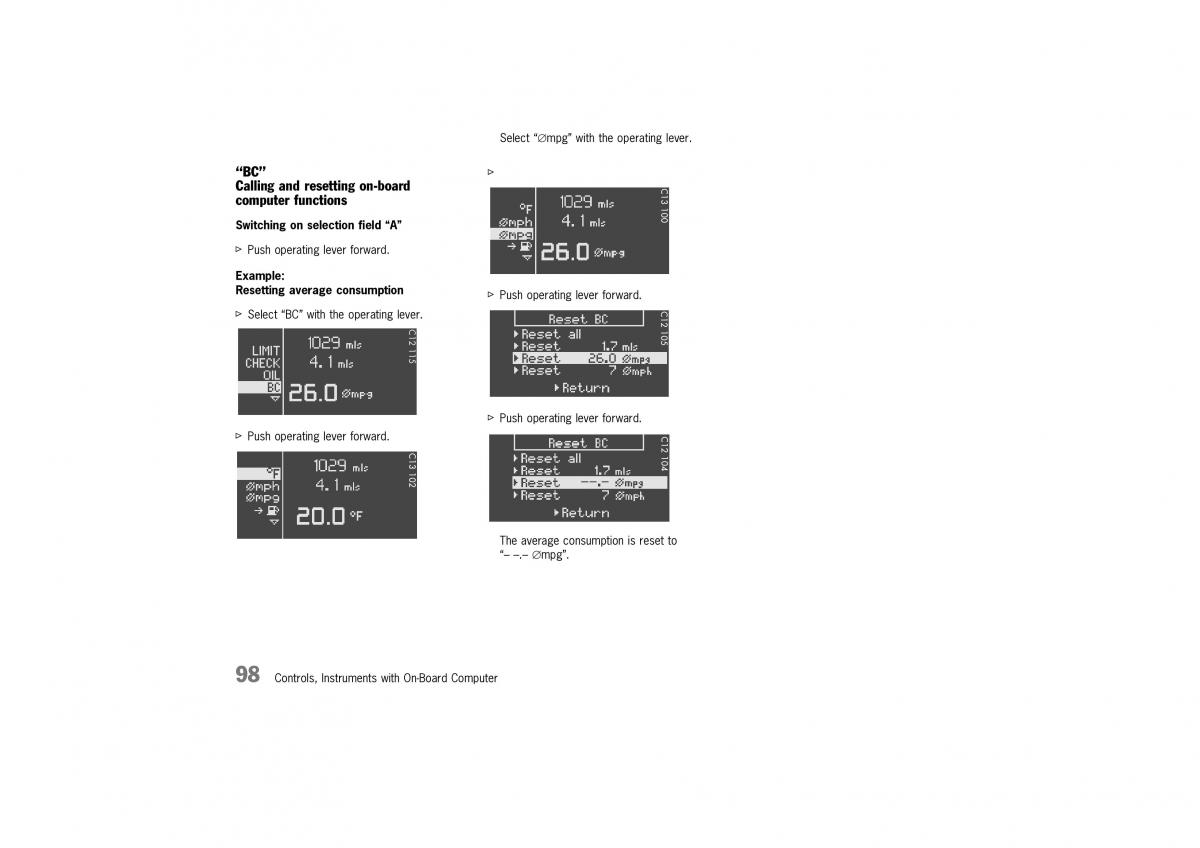 Porsche Boxster 986 owners manual / page 96