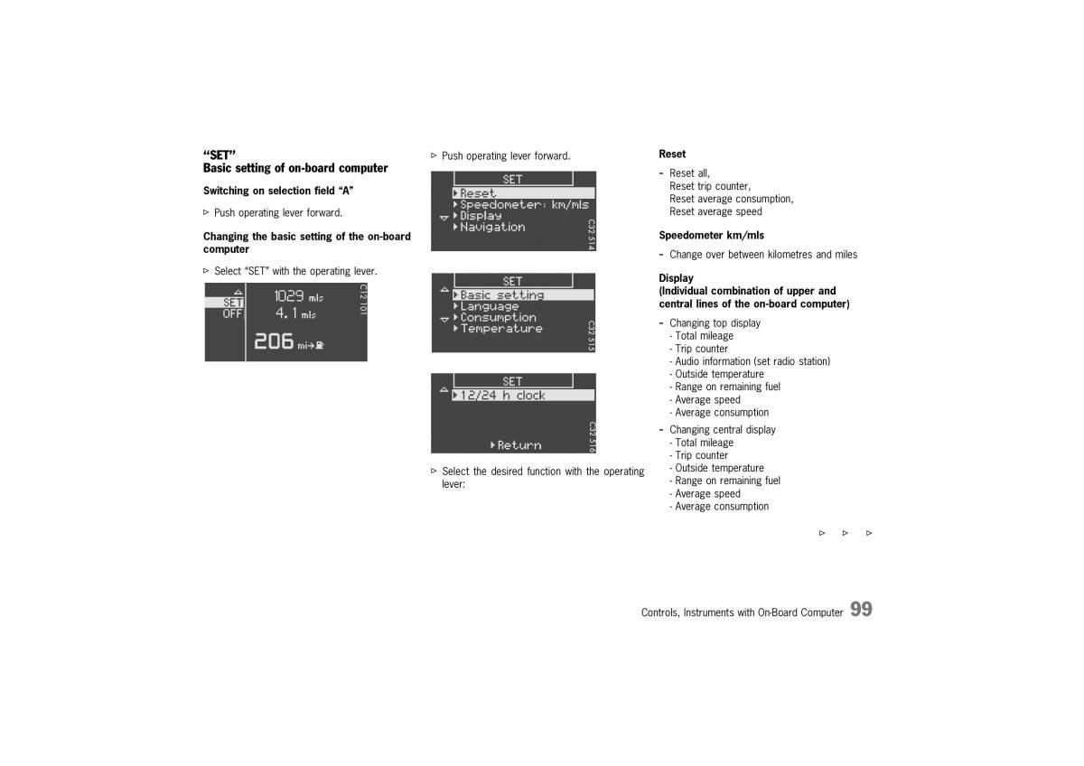 Porsche Boxster 986 owners manual / page 97