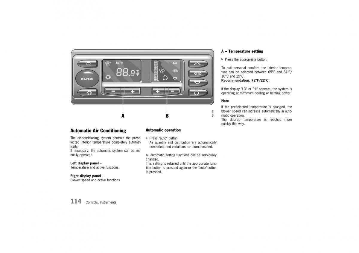 Porsche Boxster 986 owners manual / page 112