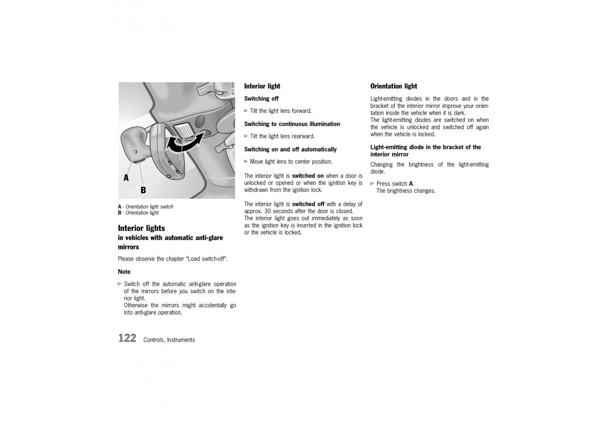 Porsche Boxster 986 owners manual / page 120