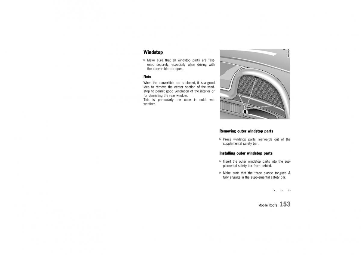 Porsche Boxster 986 owners manual / page 151