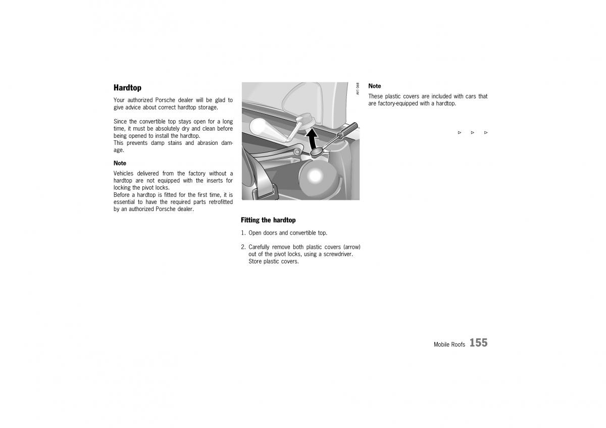 Porsche Boxster 986 owners manual / page 153