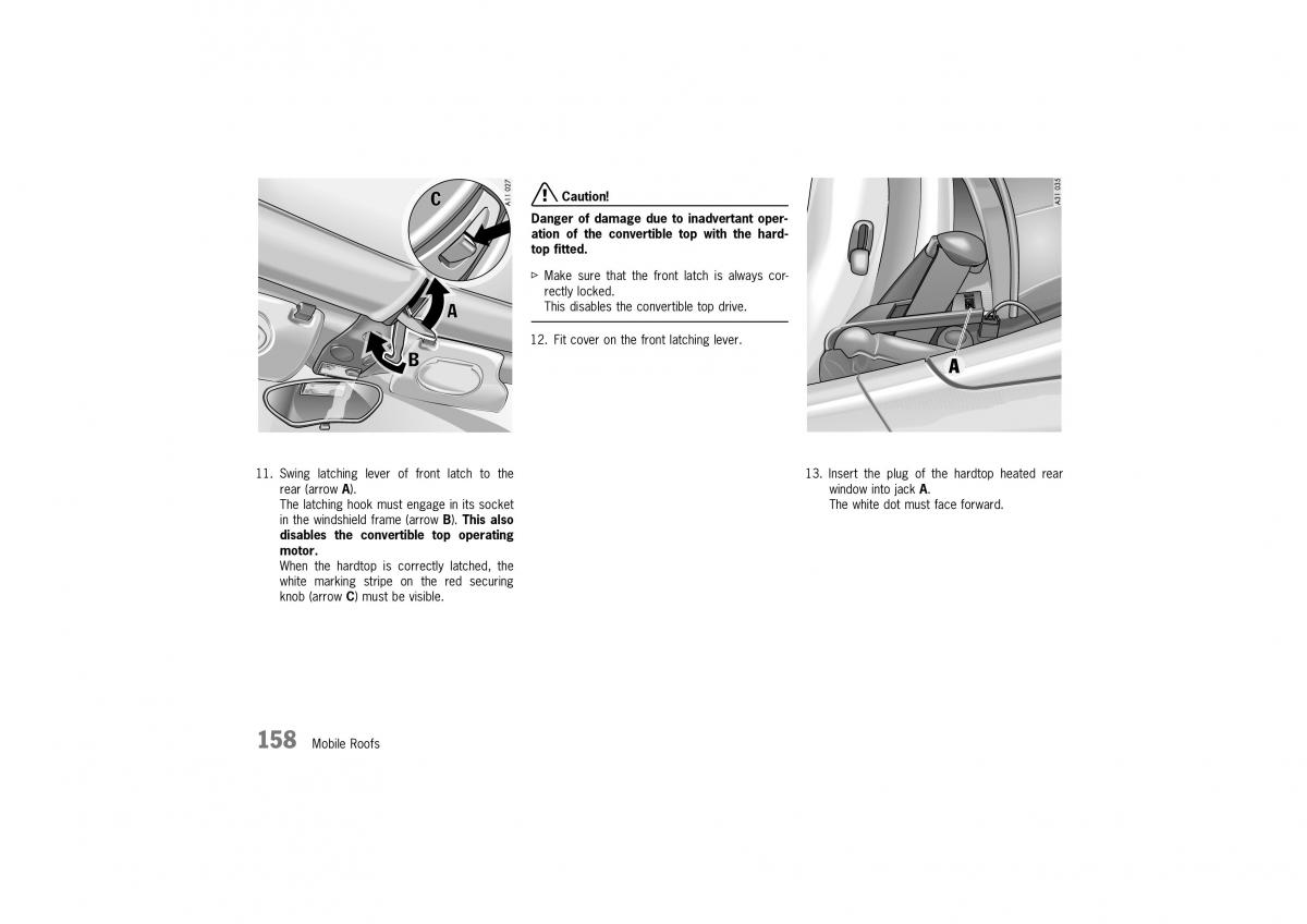 Porsche Boxster 986 owners manual / page 156