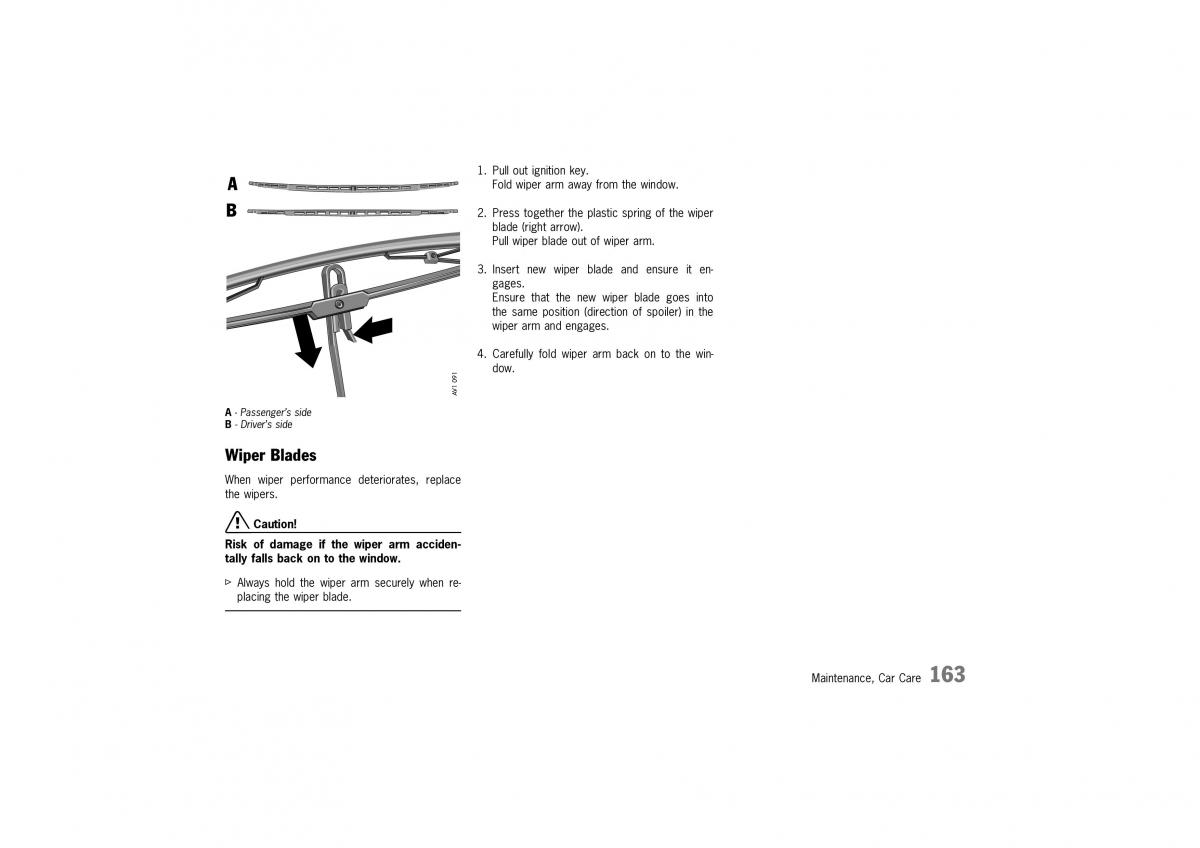 Porsche Boxster 986 owners manual / page 161