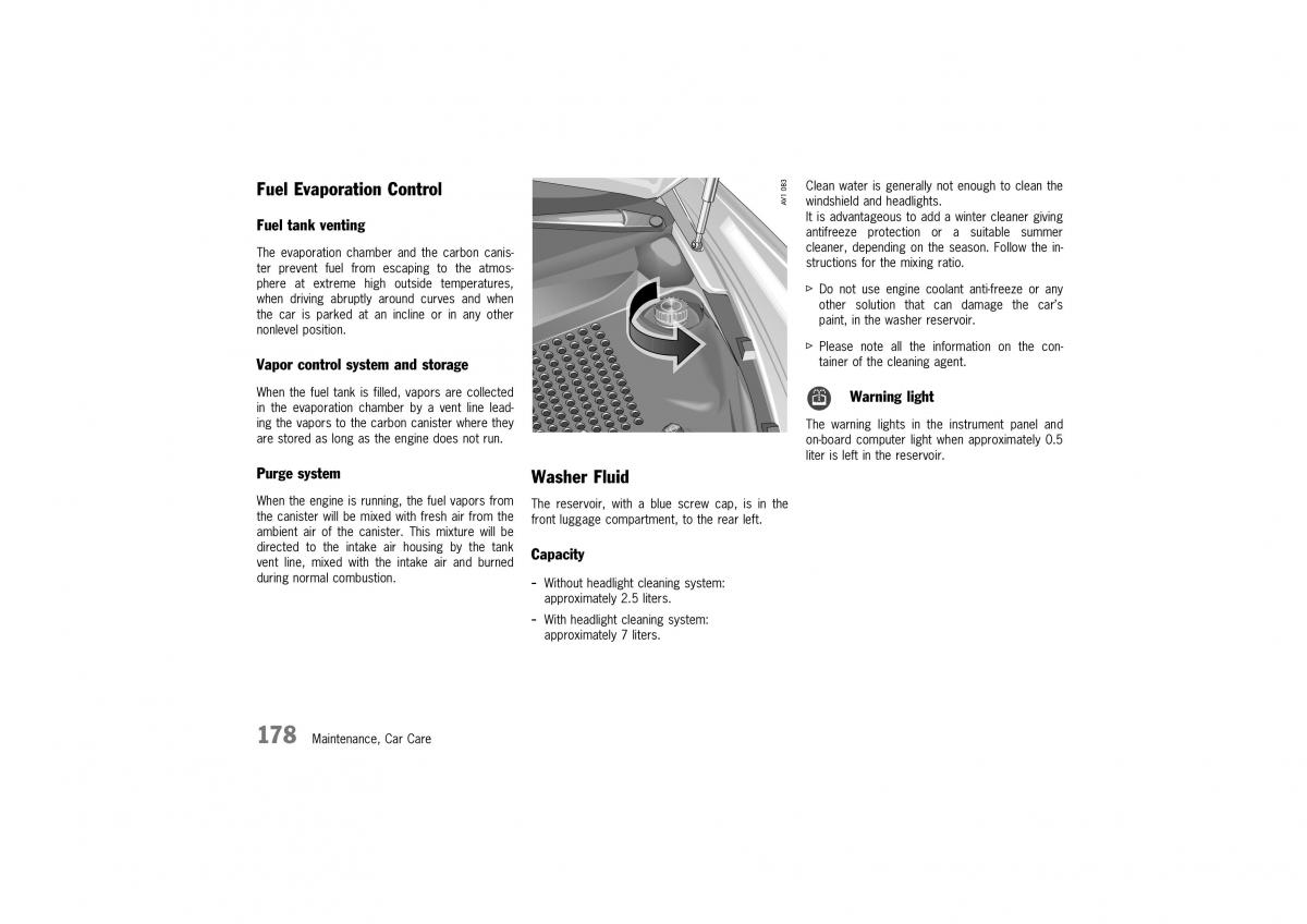 Porsche Boxster 986 owners manual / page 176