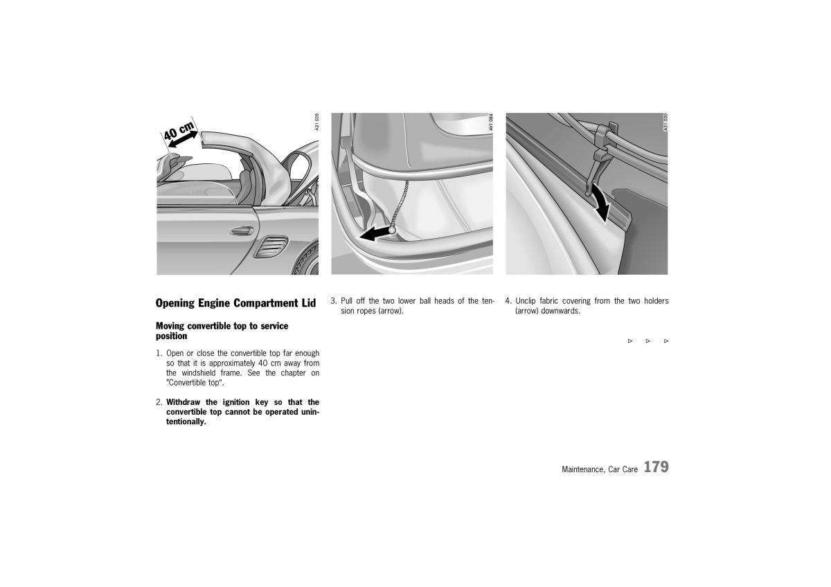 Porsche Boxster 986 owners manual / page 177