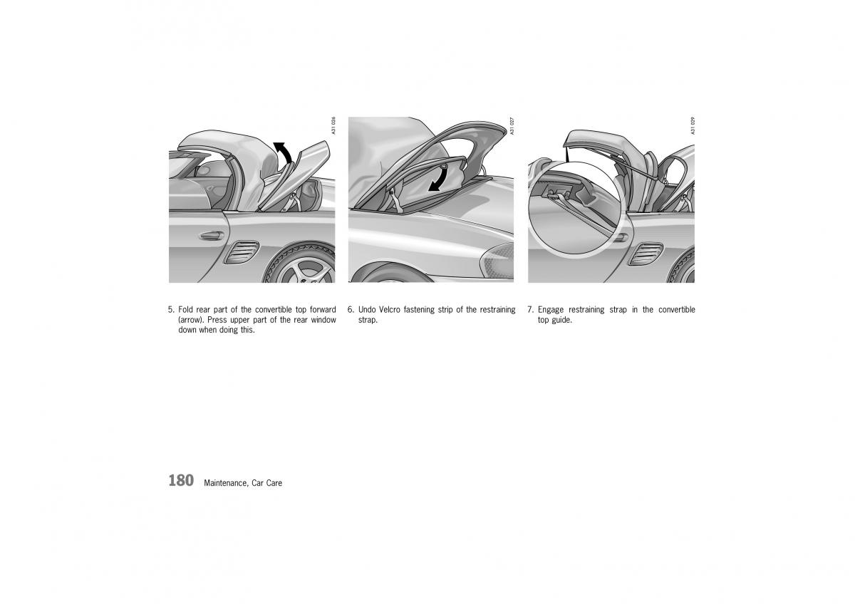 Porsche Boxster 986 owners manual / page 178