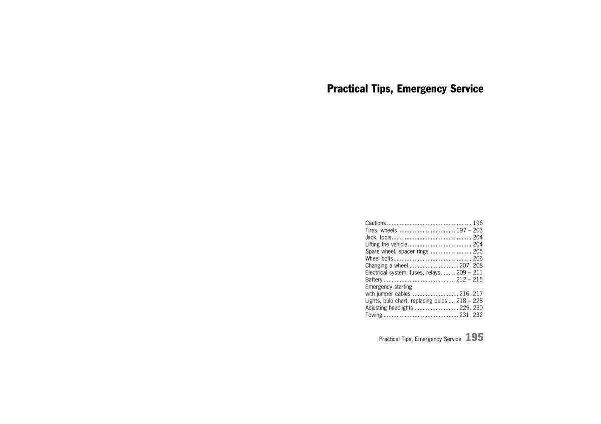 Porsche Boxster 986 owners manual / page 192