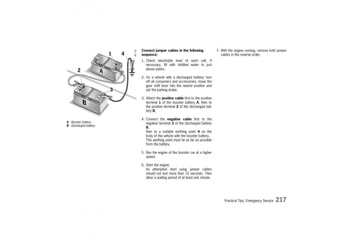 Porsche Boxster 986 owners manual / page 214