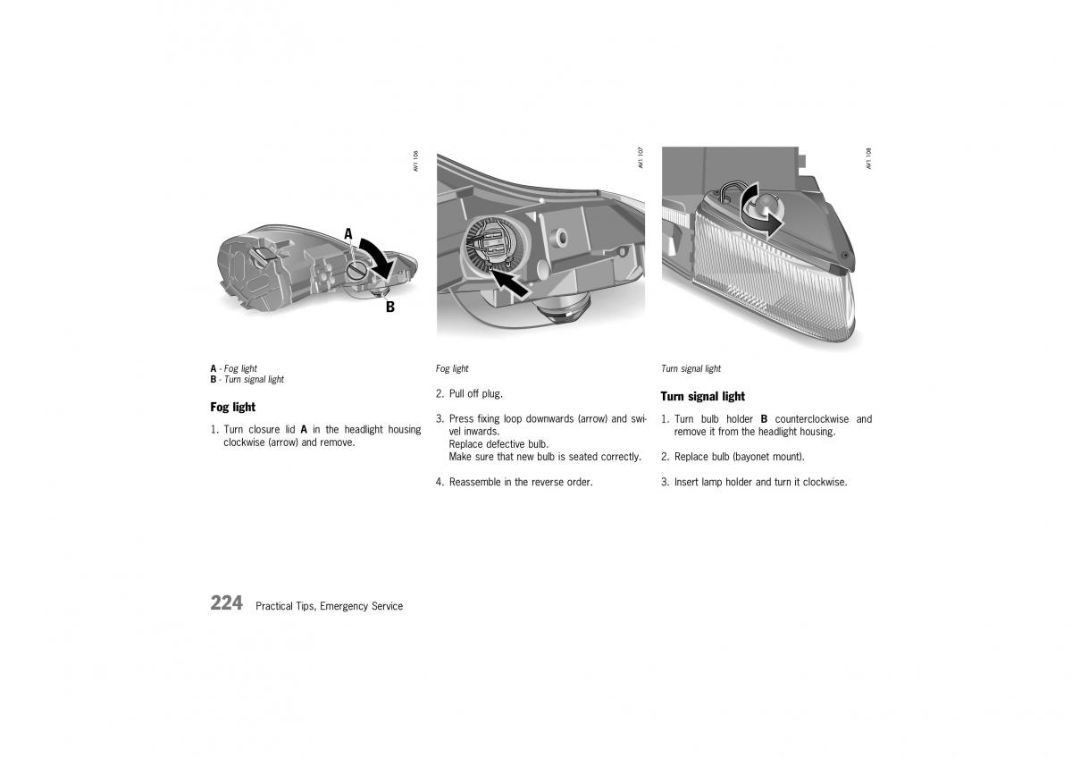 Porsche Boxster 986 owners manual / page 221