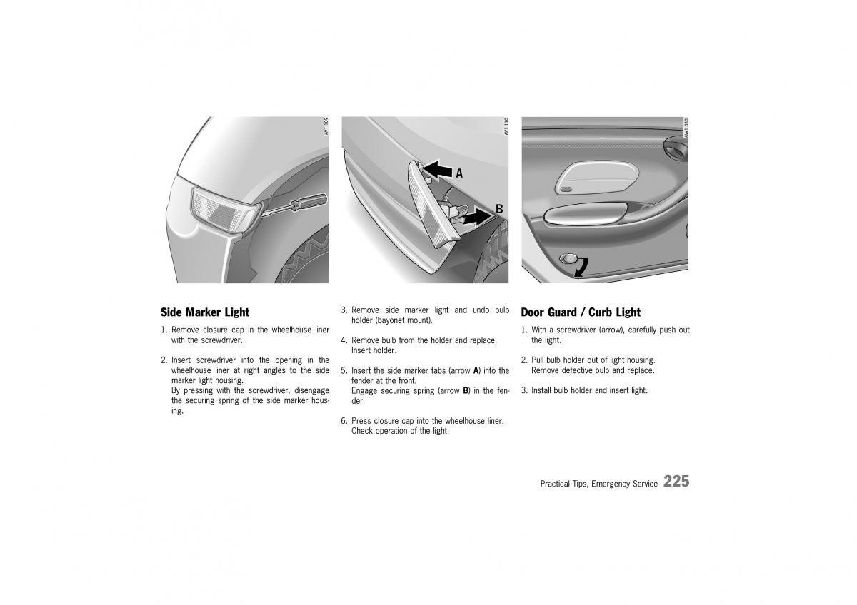 Porsche Boxster 986 owners manual / page 222