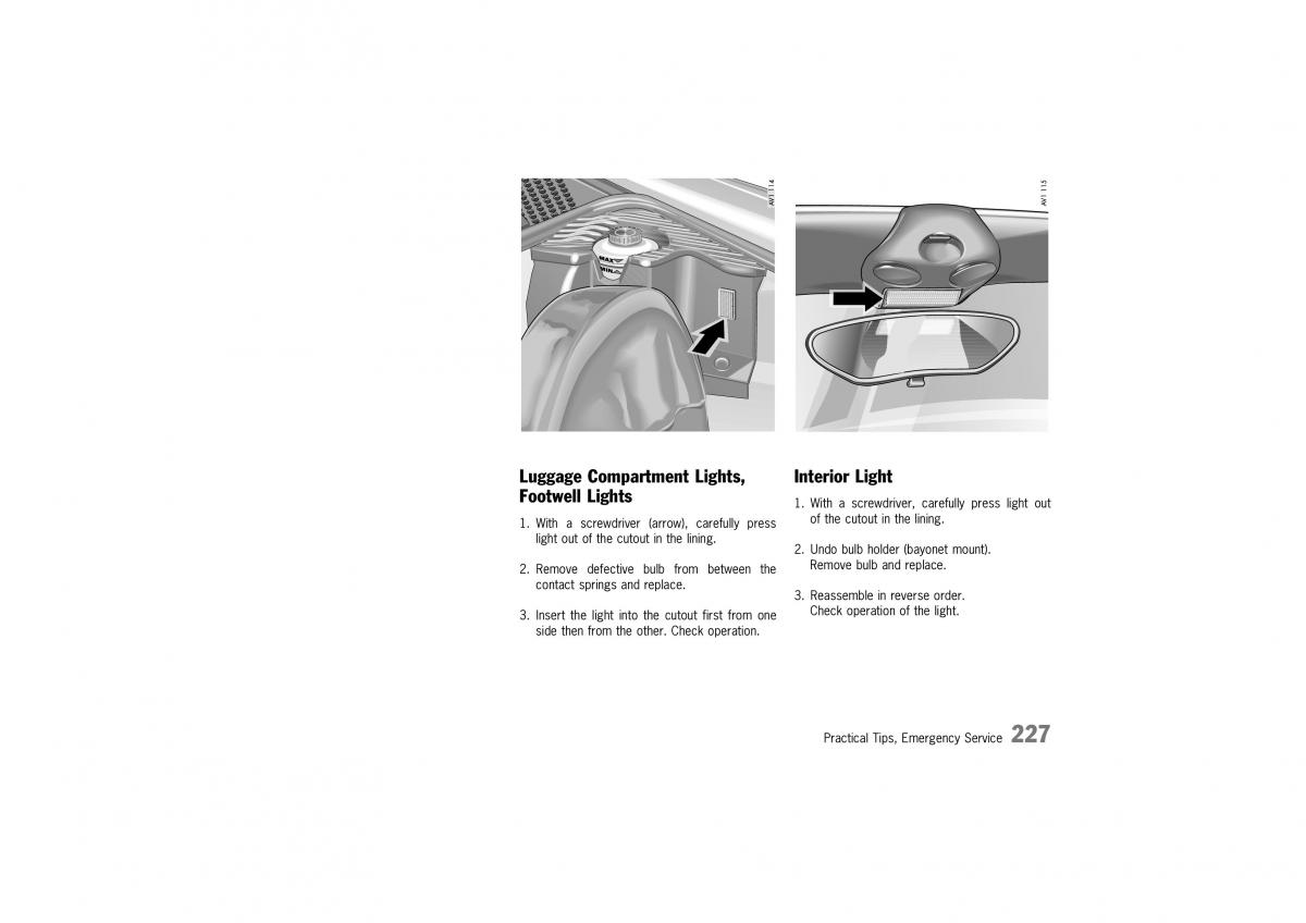 Porsche Boxster 986 owners manual / page 224