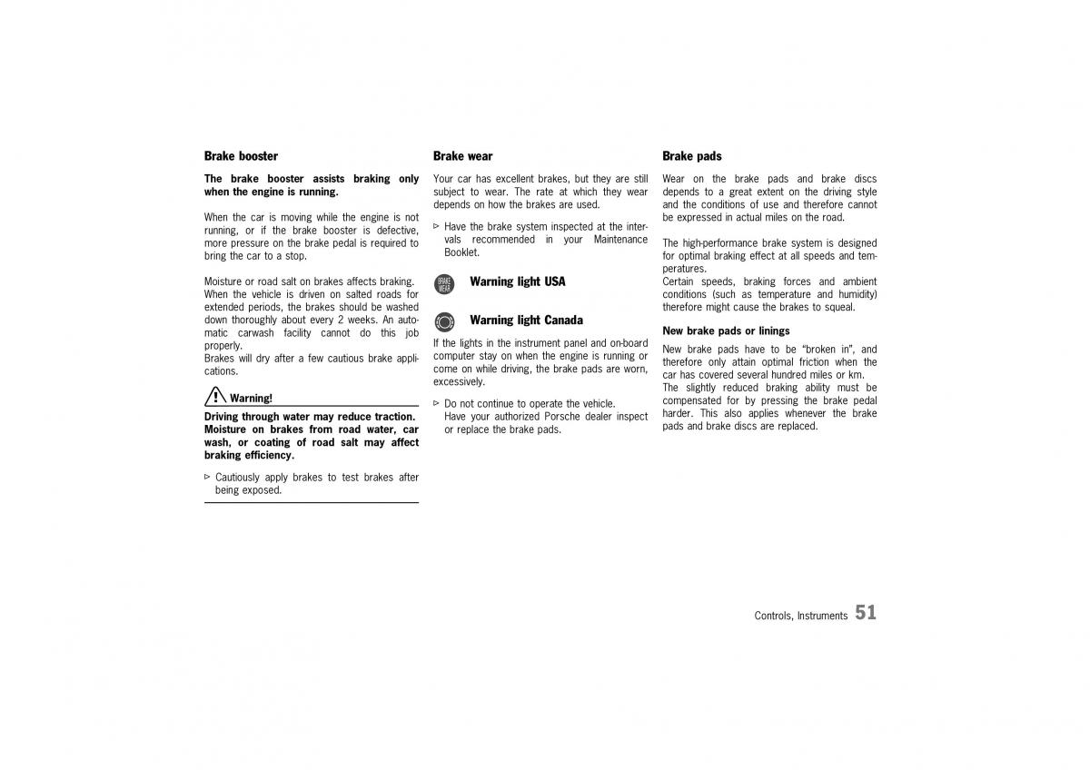 Porsche Boxster 986 owners manual / page 49