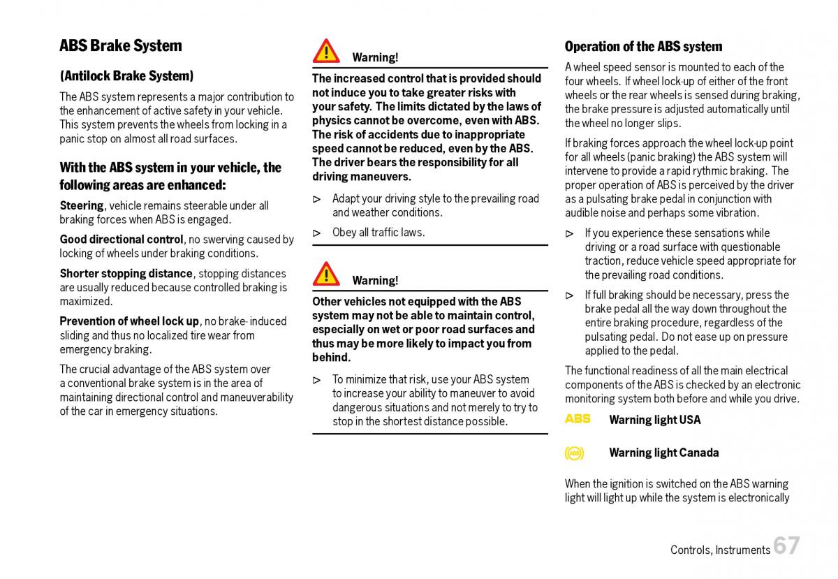 Porsche Boxster 987 owners manual / page 69