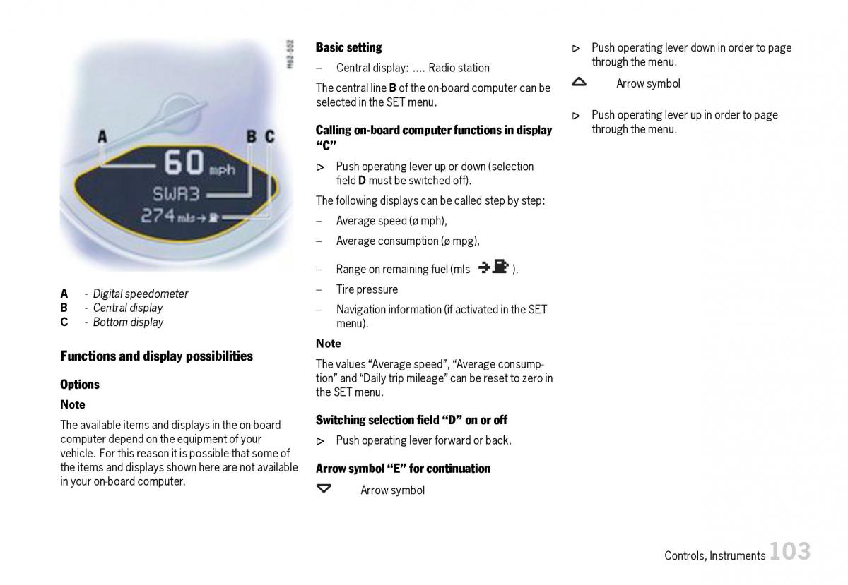 Porsche Boxster 987 owners manual / page 105