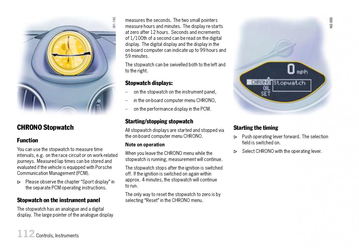 Porsche Boxster 987 owners manual / page 114