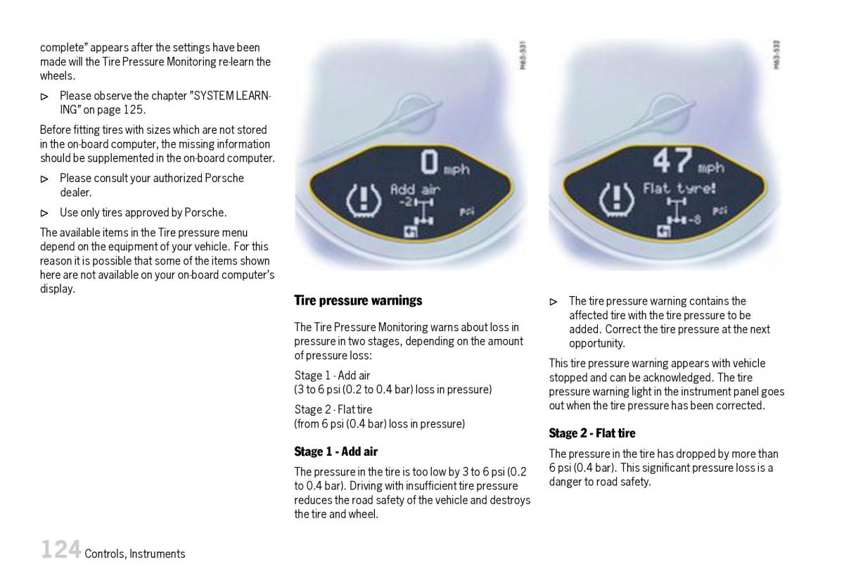 Porsche Boxster 987 owners manual / page 126