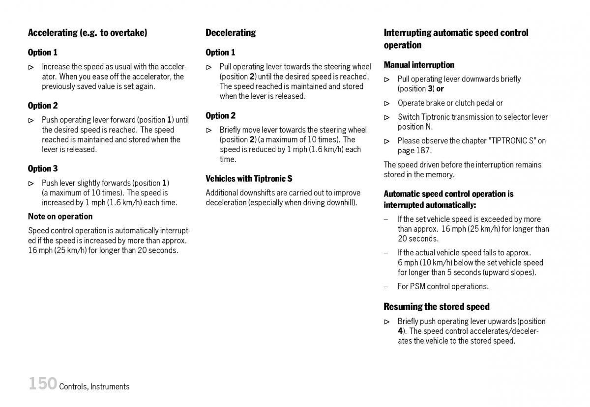 Porsche Boxster 987 owners manual / page 152