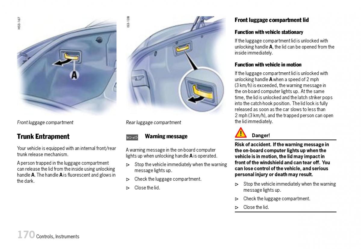 Porsche Boxster 987 owners manual / page 172