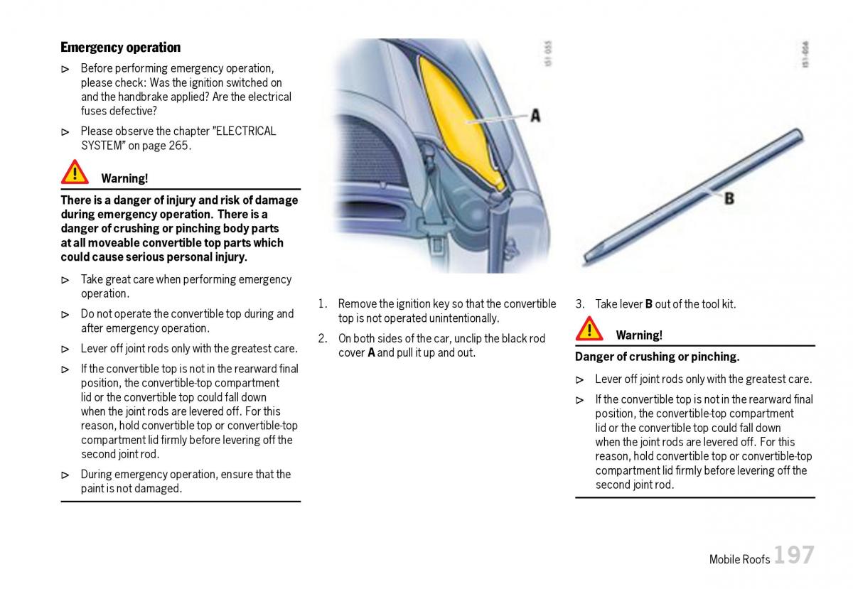 Porsche Boxster 987 owners manual / page 199