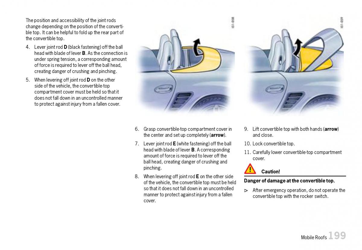 Porsche Boxster 987 owners manual / page 201