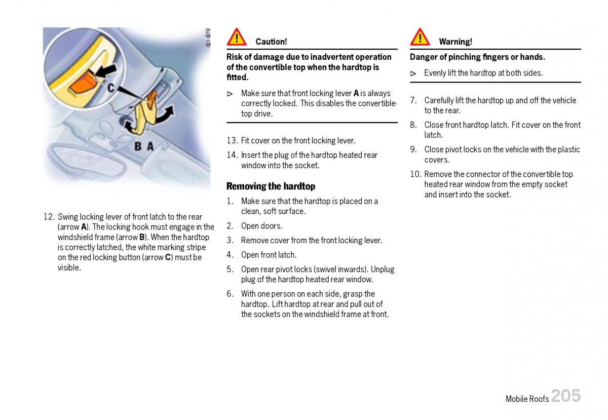 Porsche Boxster 987 owners manual / page 207