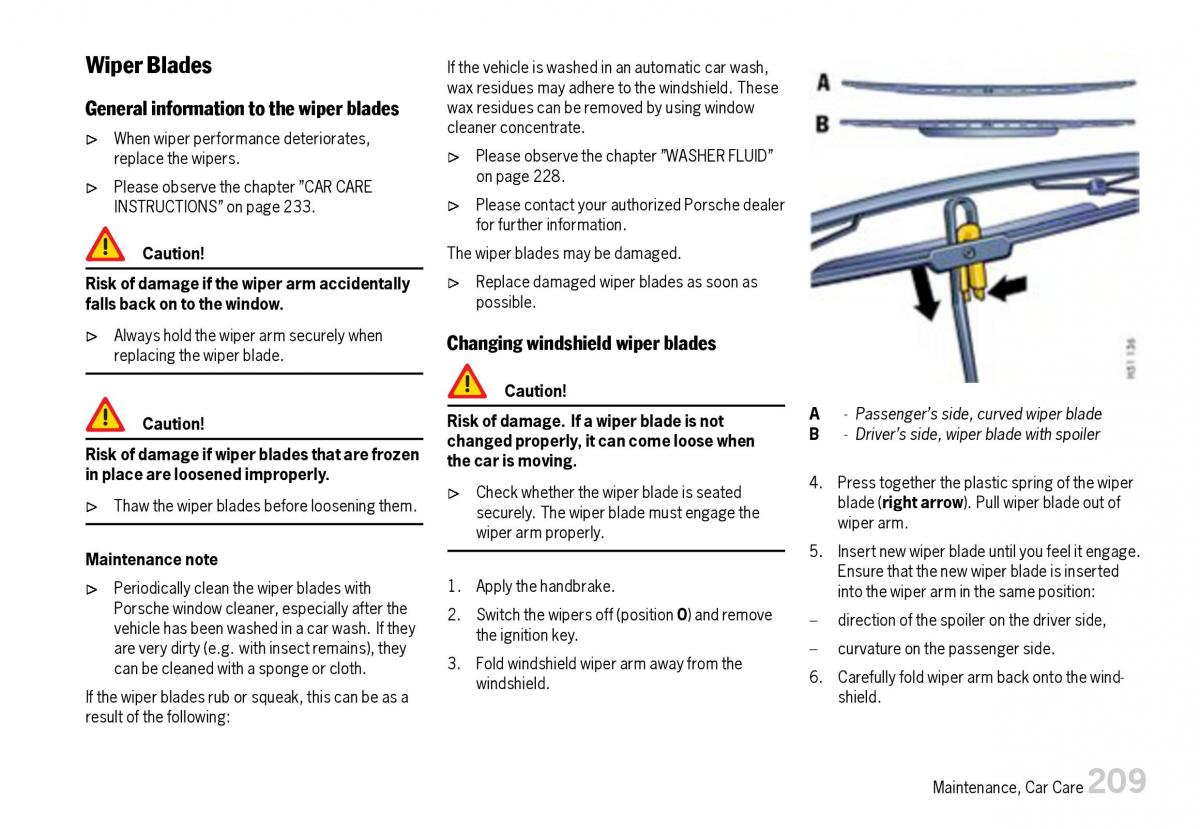 Porsche Boxster 987 owners manual / page 211