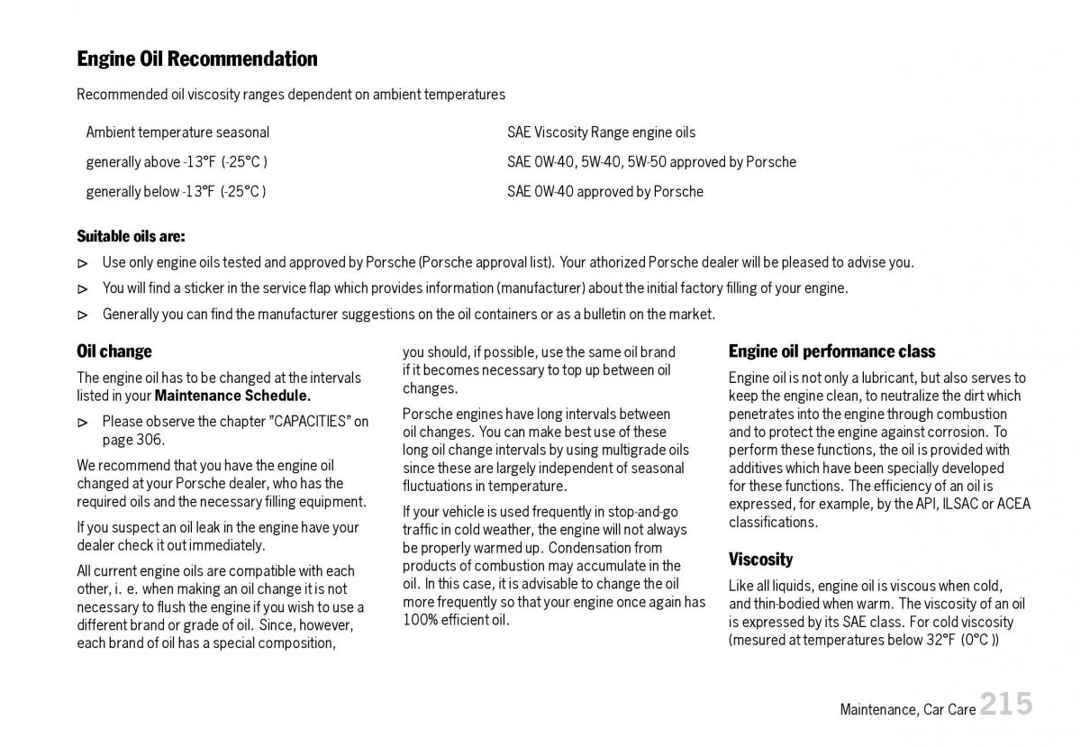 Porsche Boxster 987 owners manual / page 217