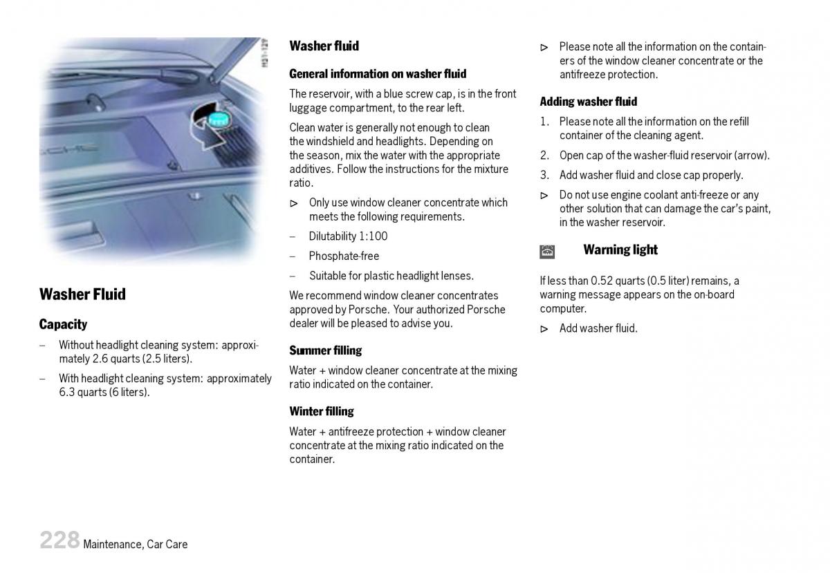 Porsche Boxster 987 owners manual / page 230