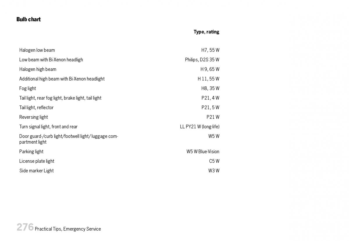 Porsche Boxster 987 owners manual / page 278