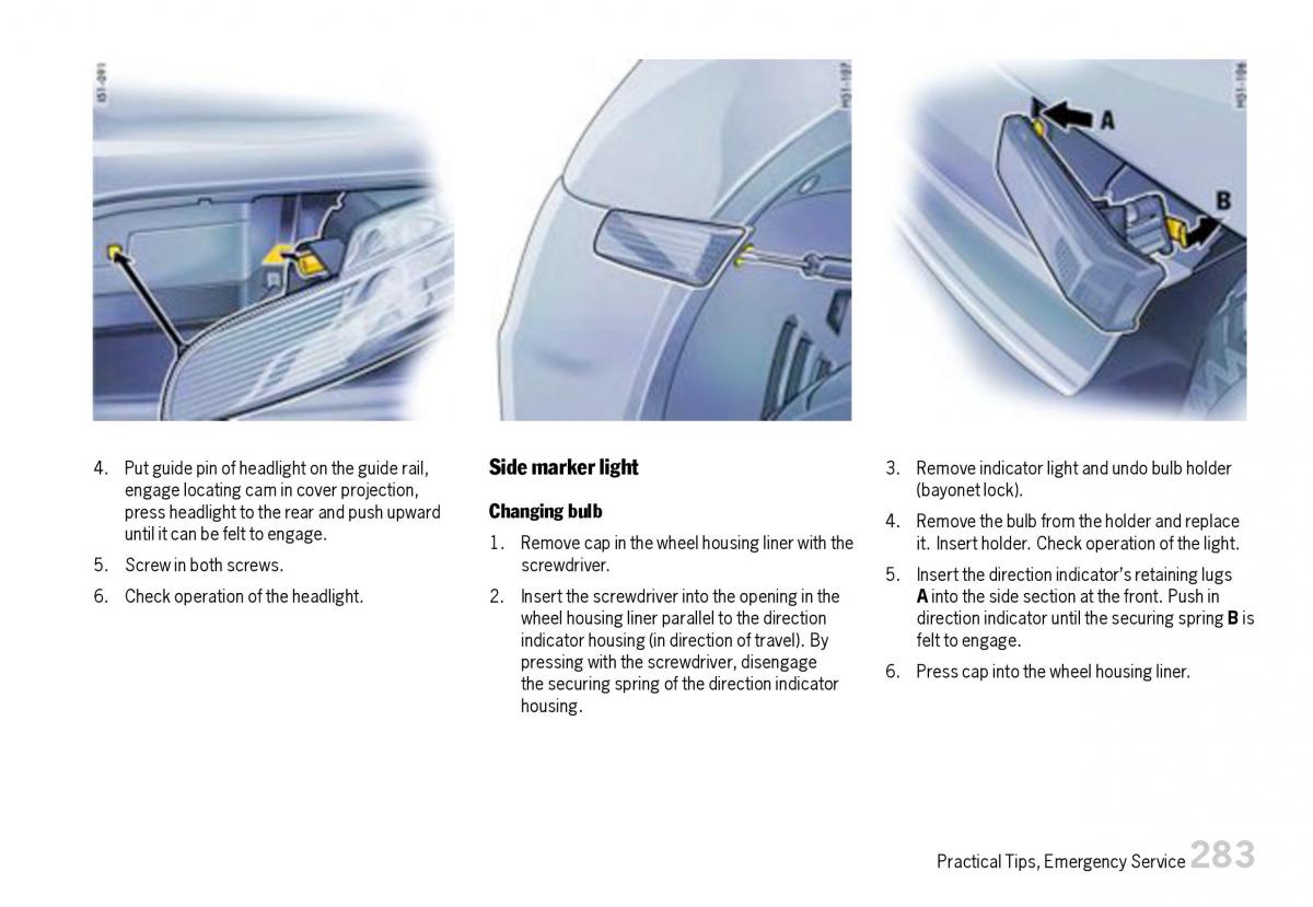 Porsche Boxster 987 owners manual / page 285