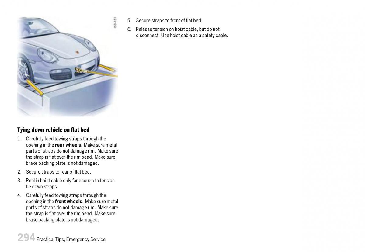 Porsche Boxster 987 owners manual / page 296