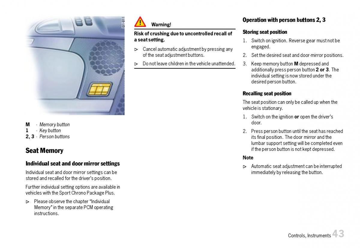 Porsche Boxster 987 owners manual / page 45