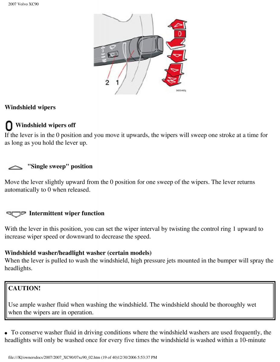 manual Volvo XC90 Volvo XC90 I 1 owners manual / page 65