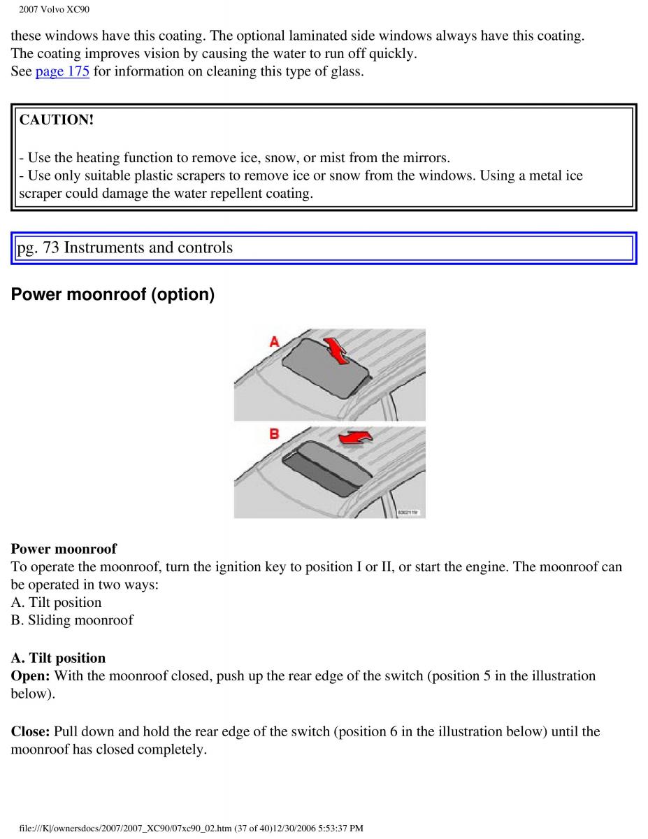 manual Volvo XC90 Volvo XC90 I 1 owners manual / page 83