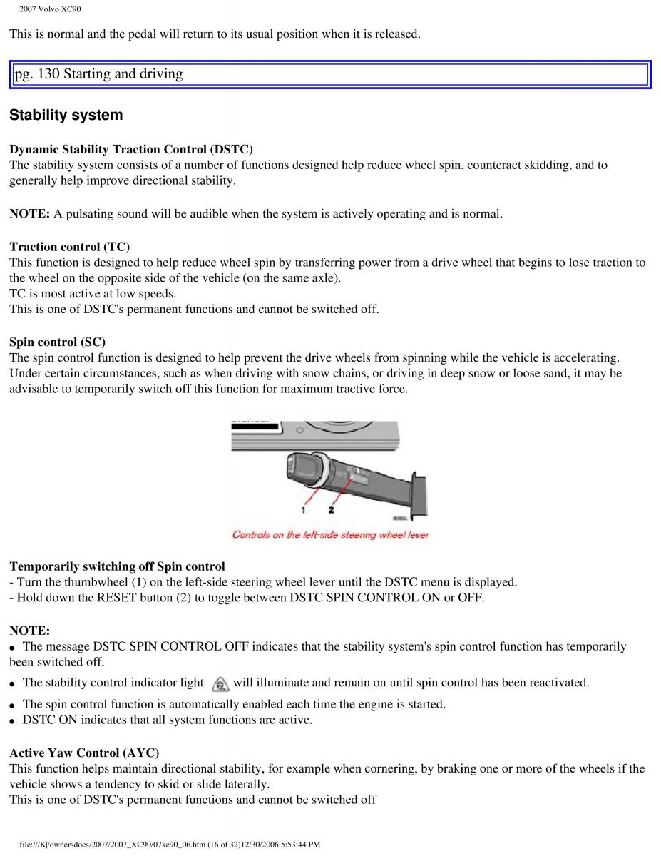 manual Volvo XC90 Volvo XC90 I 1 owners manual / page 140