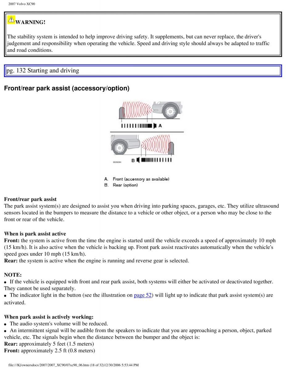 manual Volvo XC90 Volvo XC90 I 1 owners manual / page 142