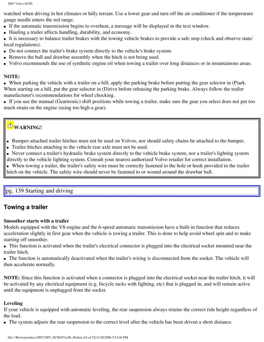 manual Volvo XC90 Volvo XC90 I 1 owners manual / page 148