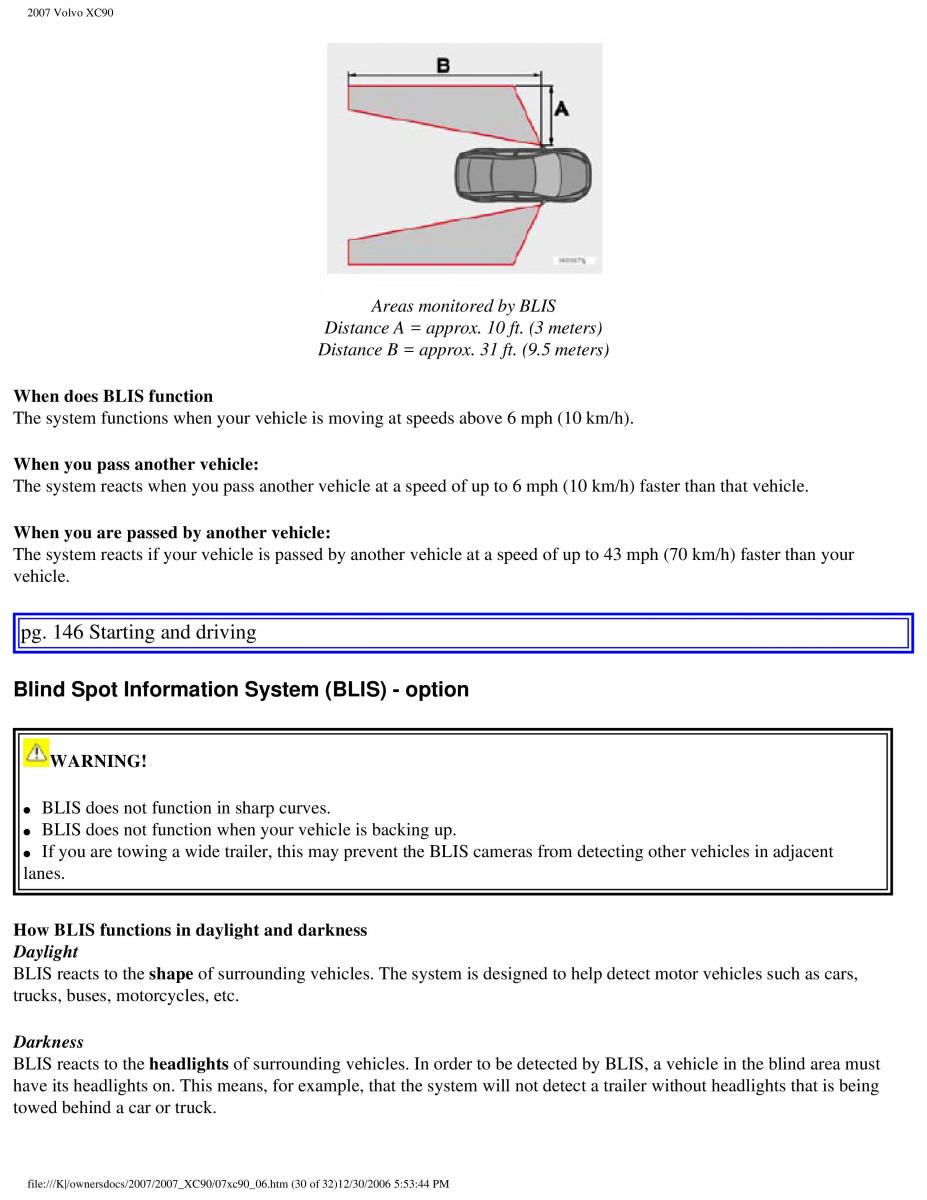 manual Volvo XC90 Volvo XC90 I 1 owners manual / page 154