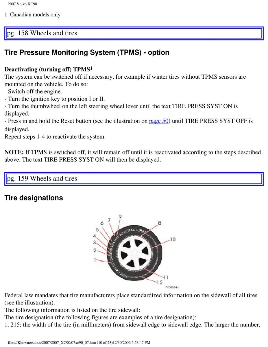 manual Volvo XC90 Volvo XC90 I 1 owners manual / page 166